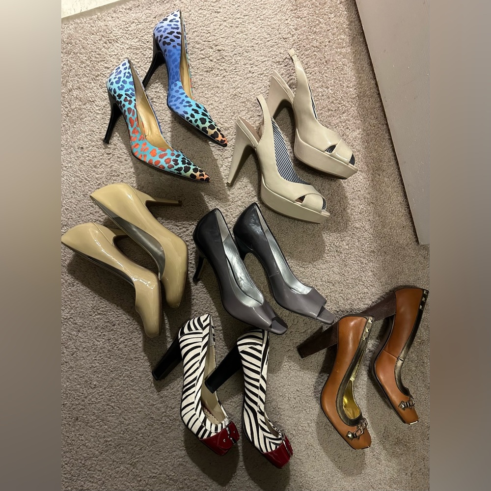 Size 9 pumps lightly worn $35 each